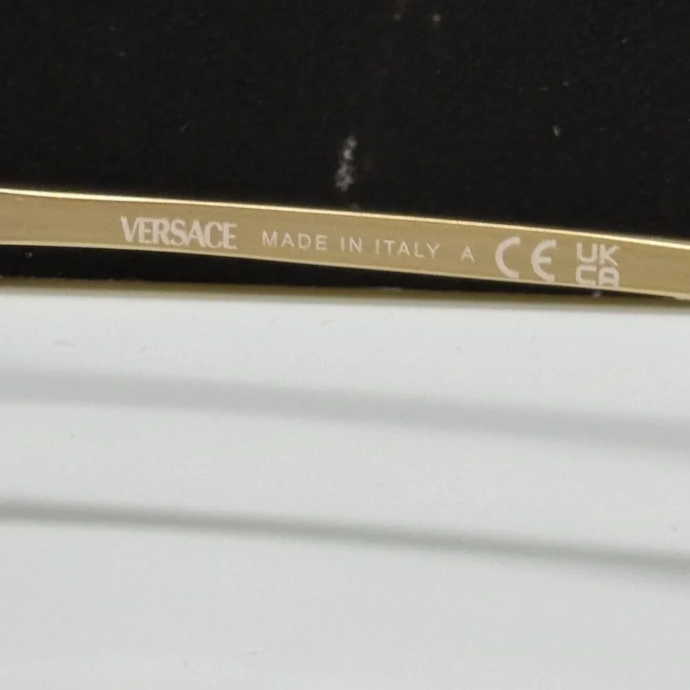 NEW VERSACE VE2283 1002/87 GOLD GREY UNISEX SUNGLASSES VERSACE VE2283 100287